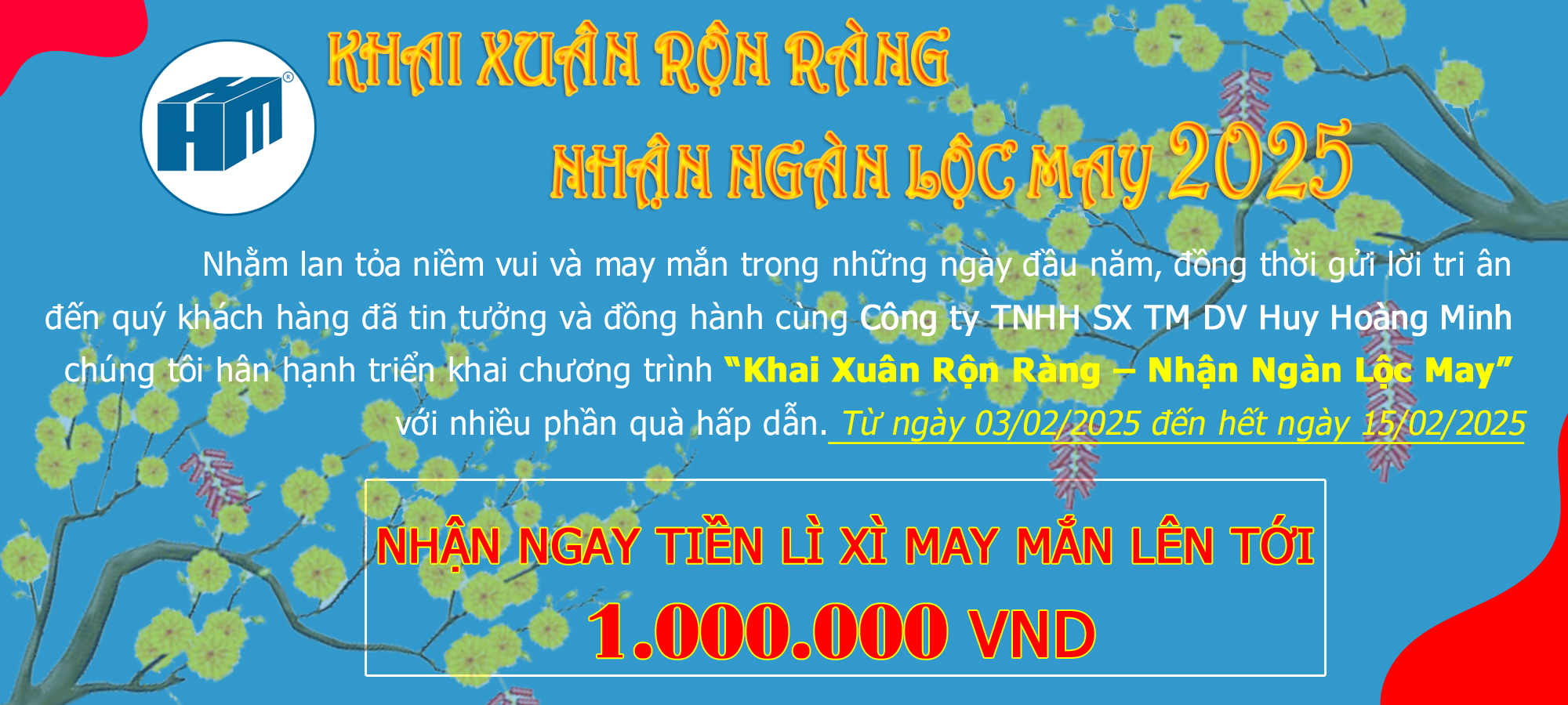 Khai xuân rộn ràng nhận ngàn lộc may - SĂN ĐÓN LÌ XÌ cùng HHM