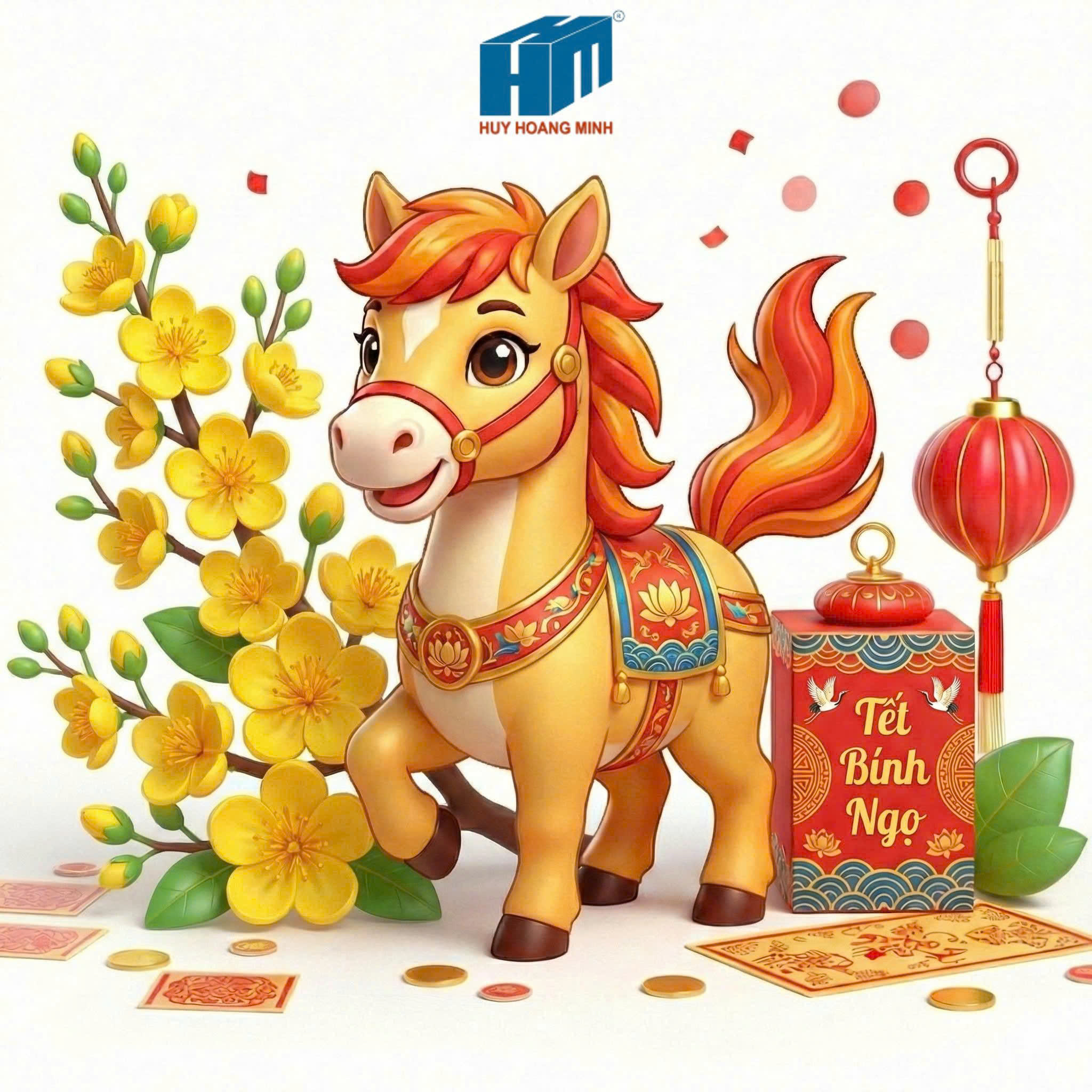 CÔNG TY CAO SU NHỰA HUY HOÀNG MINH GỬI QUÝ KHÁCH HÀNG, ĐỐI TÁC LỊCH NGHỈ TẾT NGUYÊN ĐÁN BÍNH NGỌ 2026